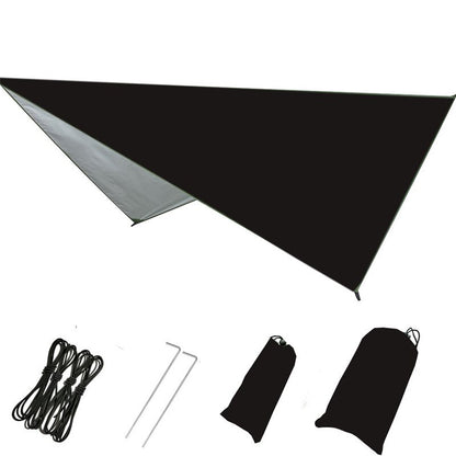 Camping Hammock Tarp Rain Fly Shade Sail - Waterproof Tent Canopy Sunshade Outdoor Awning For Hiking, Beach etc