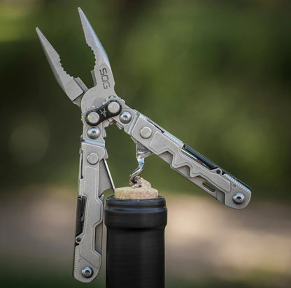 SOG Power Litre 17 in 1 Multi-Tool Pocket Mini Folding Pliers EDC Multi-Tool Camping Gadget Survival Tools Outdoor Gear Camping Gadgets