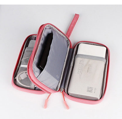 Portable Digital Gadget Travel Storage Bag Multi-Pocket Phone Pouch Organizer For Cable Earphones Power Banks etc