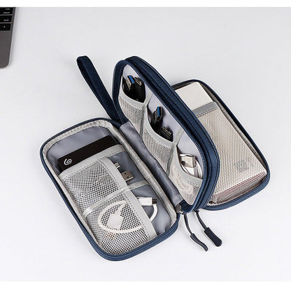 Portable Digital Gadget Travel Storage Bag Multi-Pocket Phone Pouch Organizer For Cable Earphones Power Banks etc