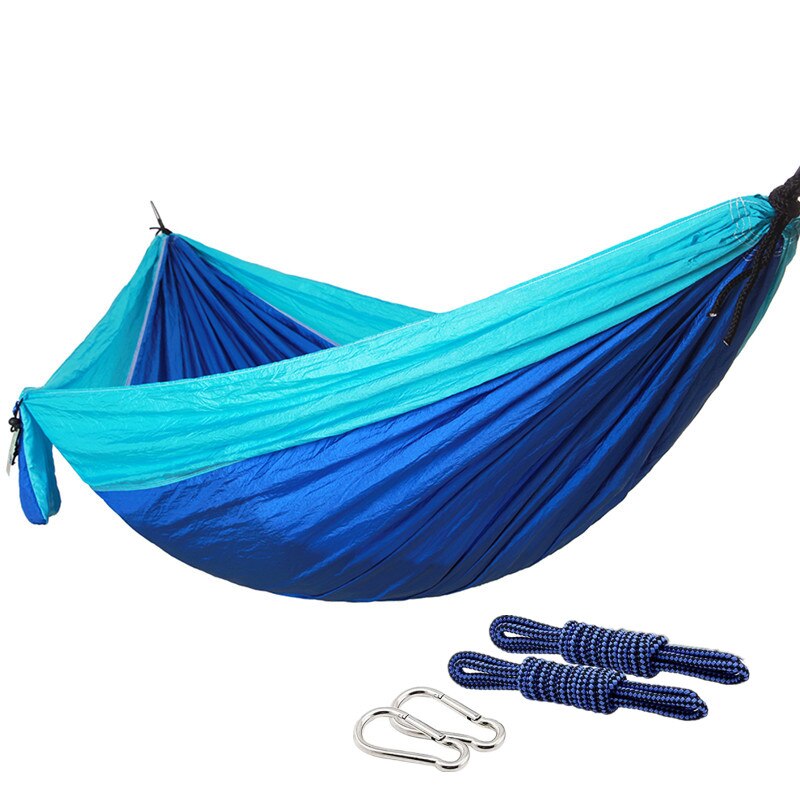 Lightweight Portable 270x140cm Parachute Nylon Hammock for Backpacking, Travel, Beach, Backyard, Hiking