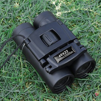 Powerful Long Range Folding Mini Binoculars 40x22 HD 2000M Optics For Sports Travel Trekking