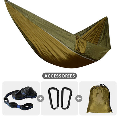 Portable Lightweight 210T Parachute Nylon Hammock for Camping Hiking Travel Adventure - Single Size 220x90cm