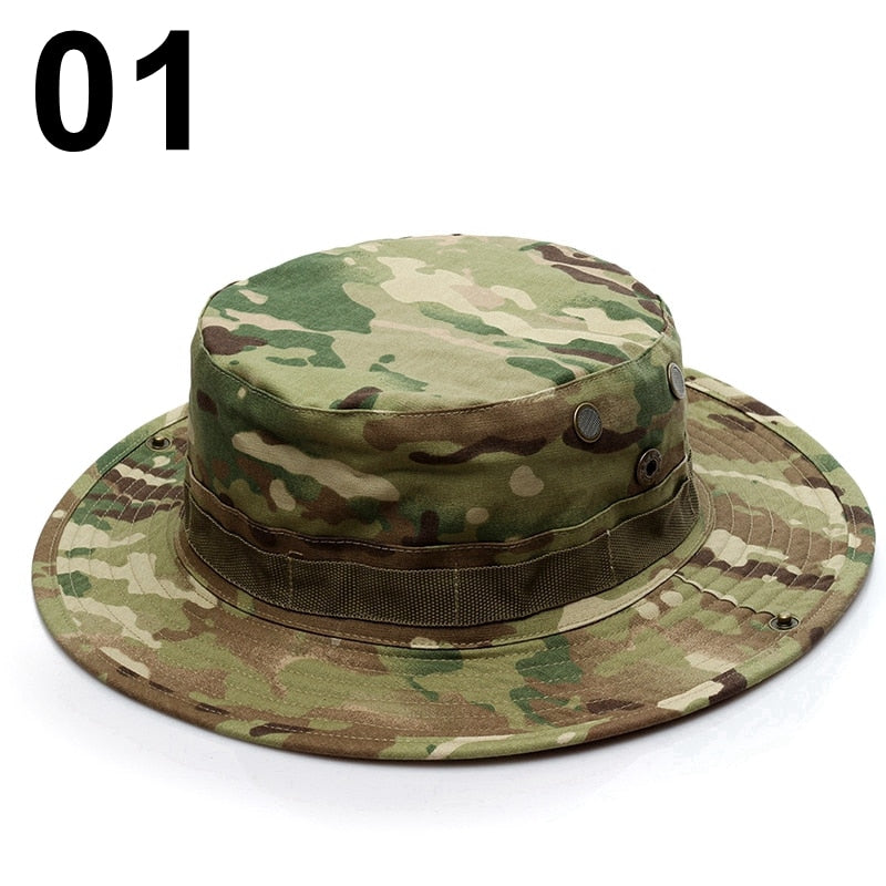 Camo Boonie Hat For Hiking Camping Trekking Backpacking Outdoor Travel Hat For Summer Autumn Spring, Sun Protection + Moisture Wicking