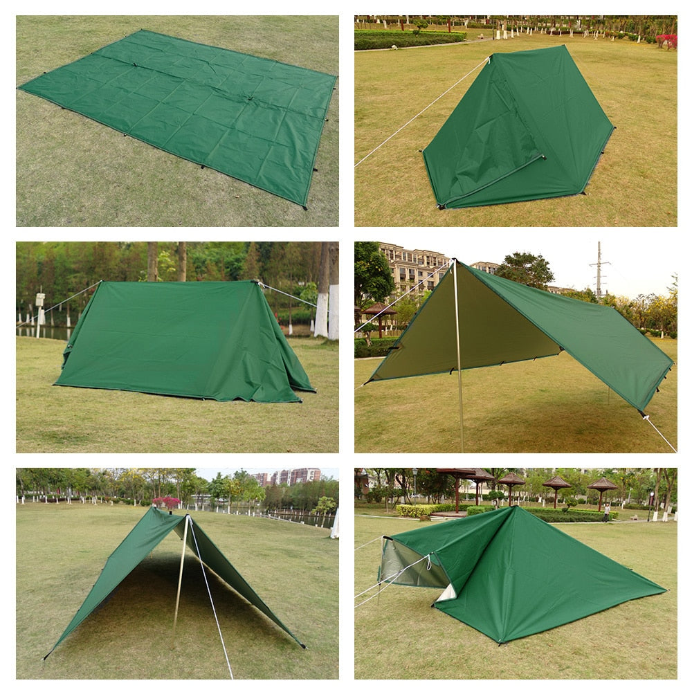 Survival Sun Shelter Canopy For Camping Travel Outdoor Backpacking Garden Waterproof Camping Awning