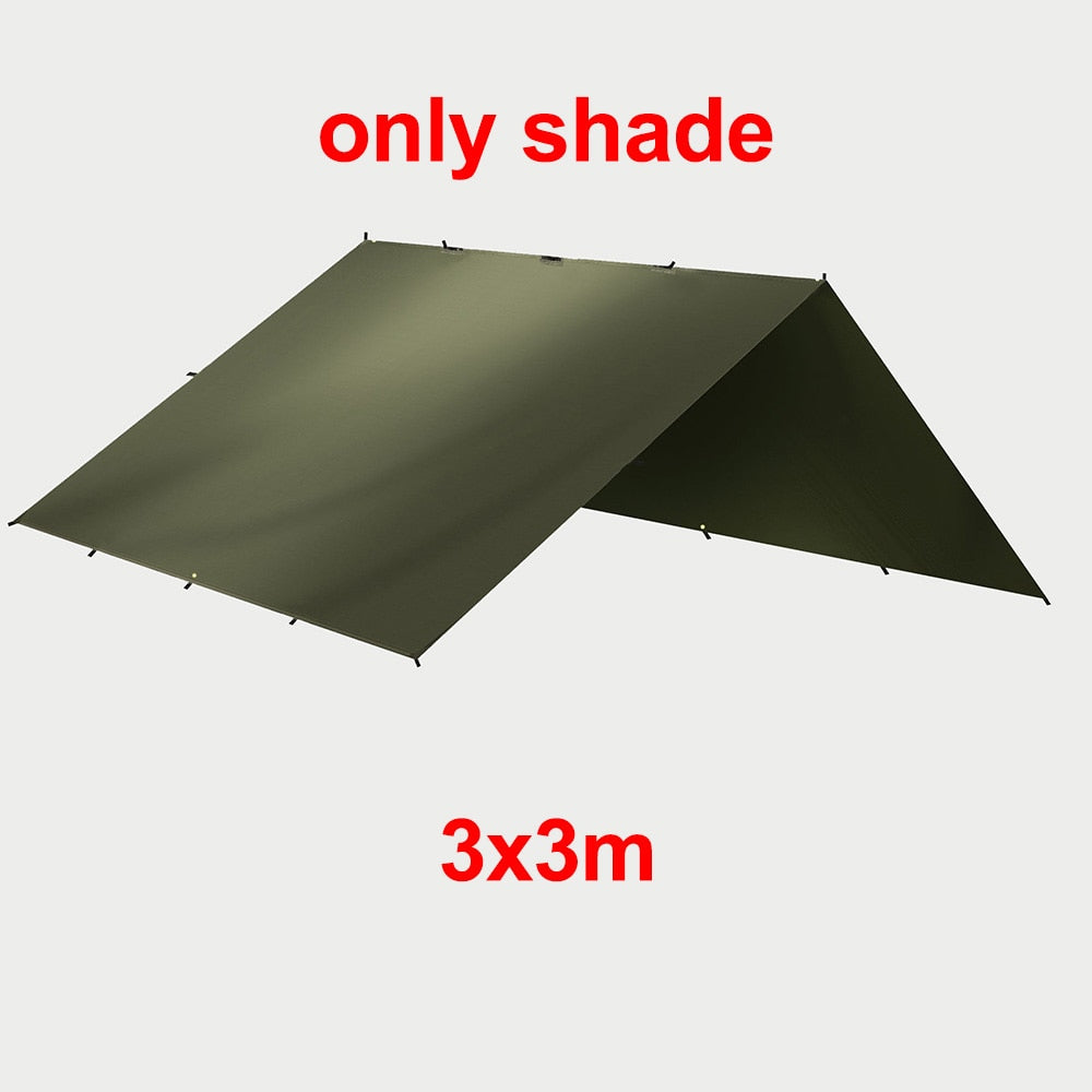 Survival Sun Shelter Canopy For Camping Travel Outdoor Backpacking Garden Waterproof Camping Awning