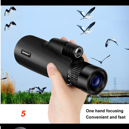 High Power 12-36x50 Monocular BAK4 Prism Optical Lens Light Night Vision Birdwatching Binoculars