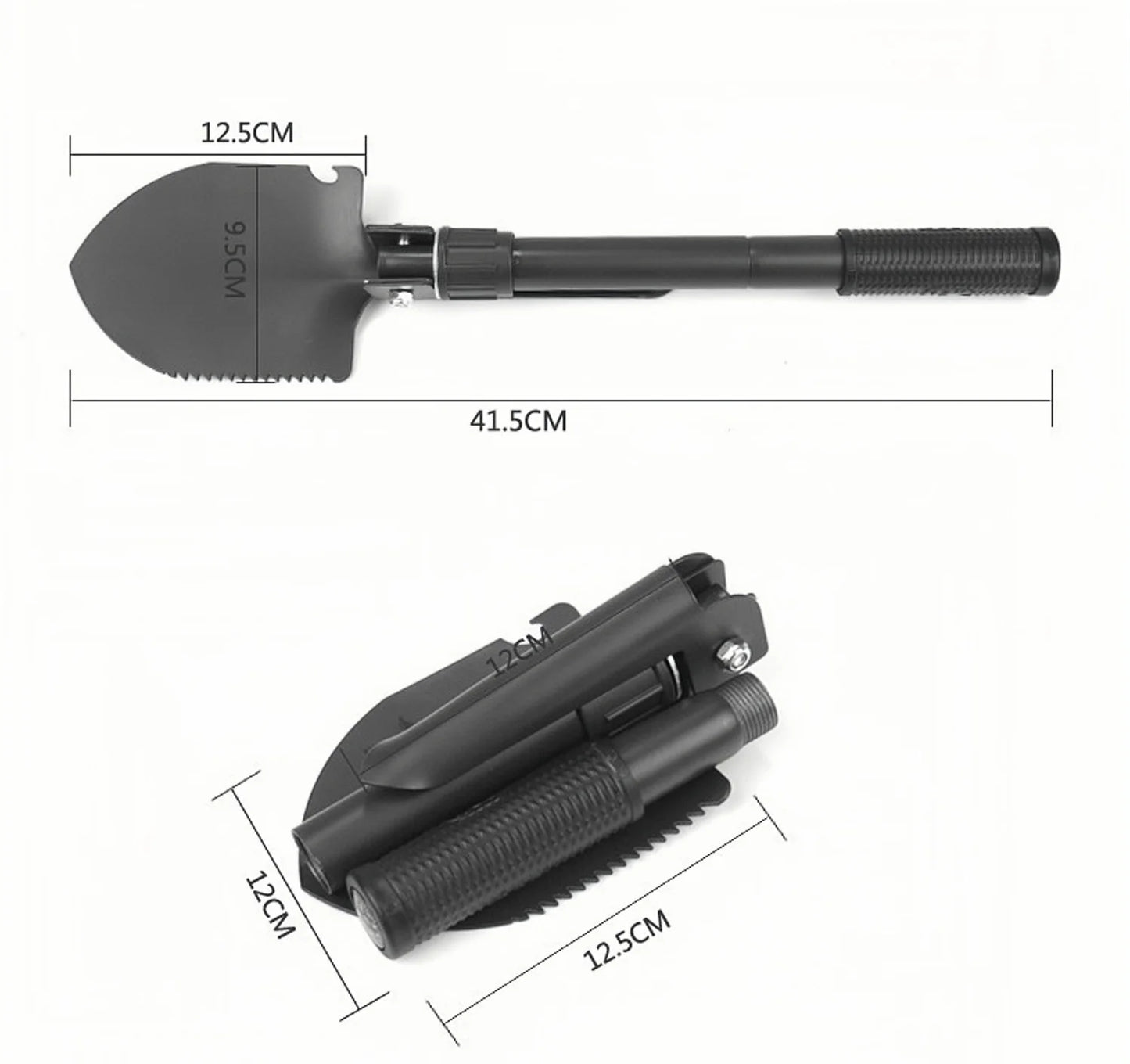 Multi-Functional Folding Shovel Tool Multi-Tool Survival Tool For Camping Hiking Gardening Tool Manganese Steel With Pouch