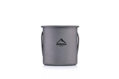 Lightweight Titanium Camping Cup Coffee Mug Travel Hiking Picnic Garden Outdoor Tableware