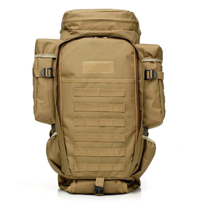 Large Capacity 65L Camo Tactical Backpack for Travel and Hiking With Ergonomic Air Cushion Belt