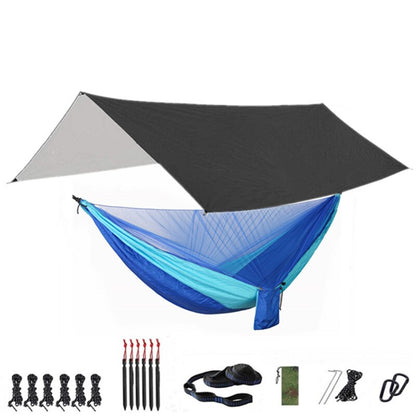 Camping Hammock with Mosquito Net and Rainfly Tarp - 300X300cm Portable Waterproof UV Protection Canopy Hammock