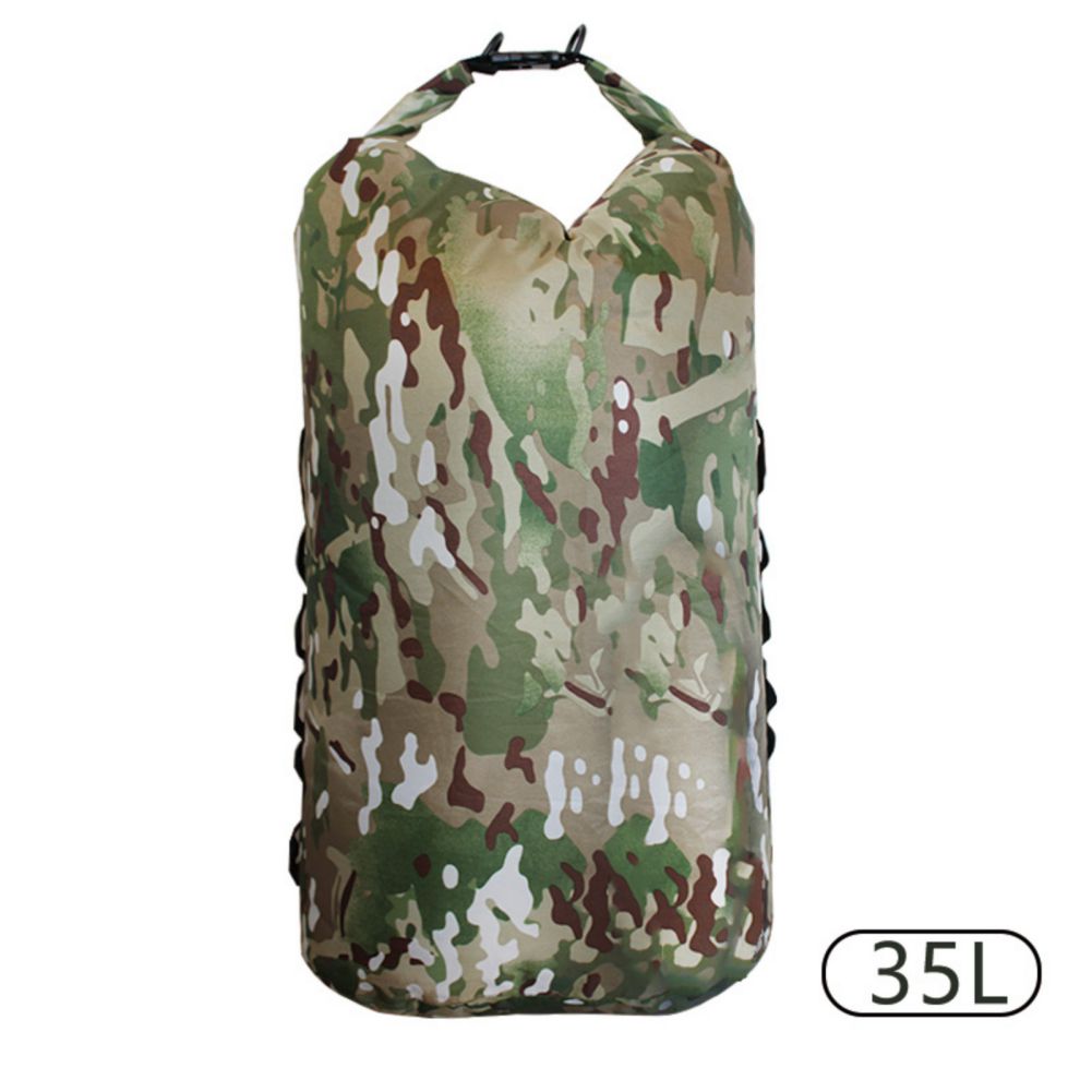 Camouflage Waterproof Stuff Sack Backpack Portable Outdoor Travel Adventure Bag For Paddle Boarding Rafting Dry Bag 3L - 35L