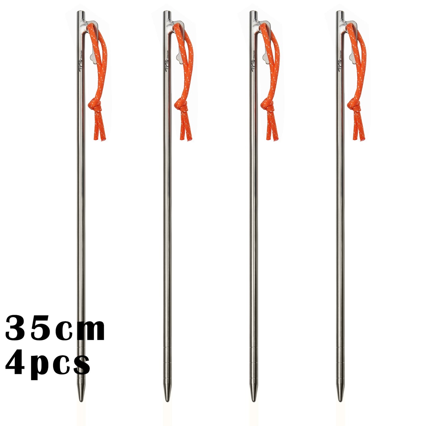 Superior Durability Titanium Alloy Tent Pegs For Camping, Awnings, Tarp Stakes For Hard Ground - 24CM/35CM/40CM