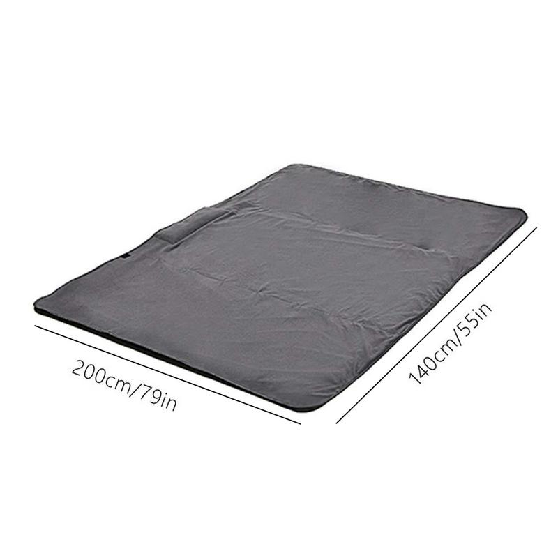 Wearable Hooded Fleece Camping Blanket 3-In-1 Foldable Portable Travel Blanket Windproof Water Resistant 210D Oxford Nylon