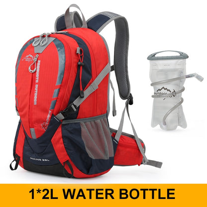 Hiking Backpack 25L Mountaineering Rucksack Ergonomic With 2L Water Hydration System