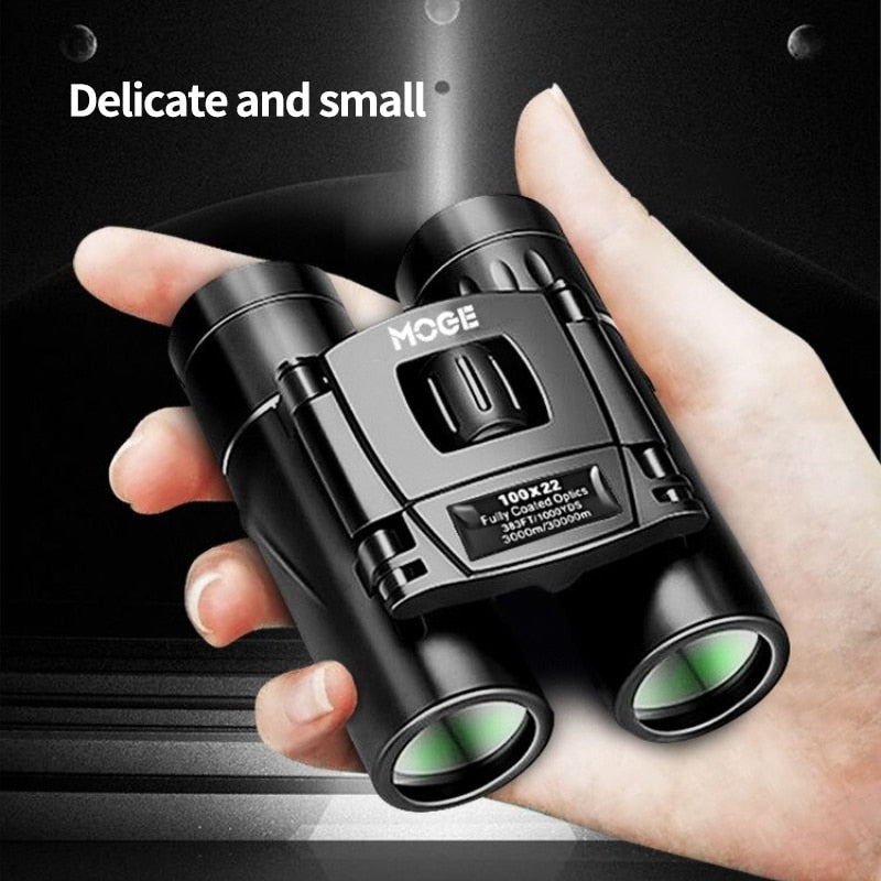 High Power HD Travel 100x22 Binocular Portable 40x22 Pocket Binocular For Hiking Camping