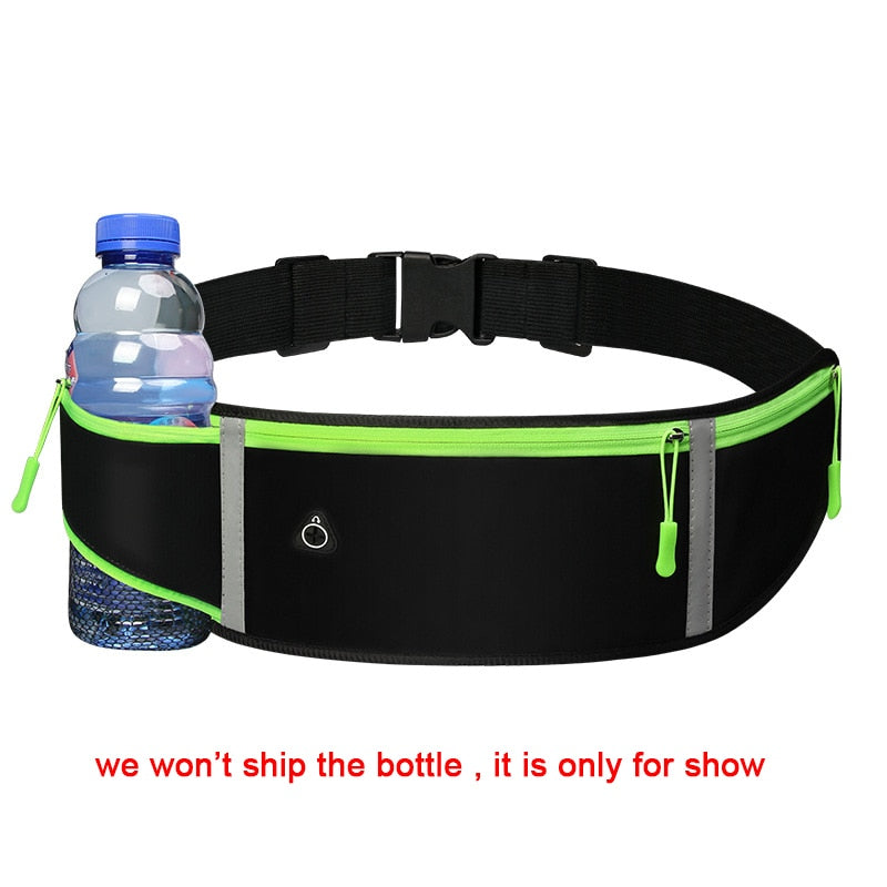 Trail Running Hiking Waist Bag with Phone and Water Holder - Sports Travel Fanny Pack for Women and Men Waist Packs Hiking Accessories