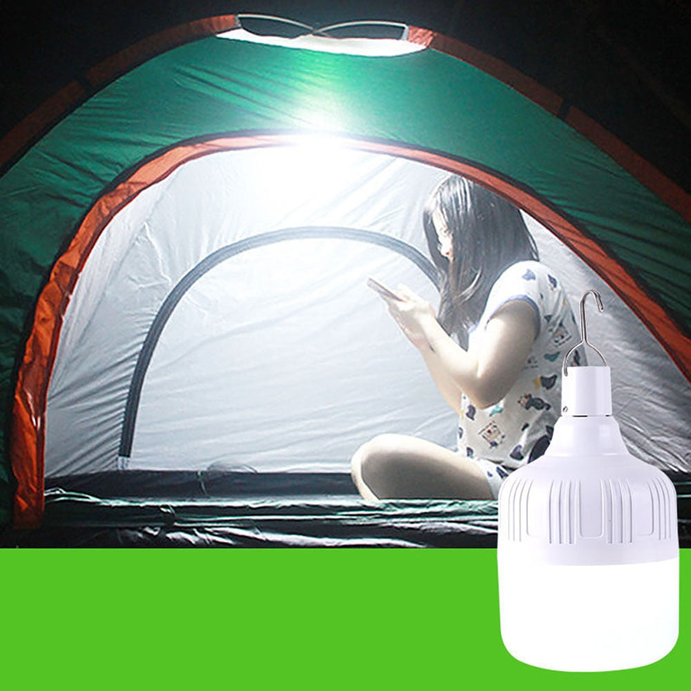 Portable Camping Lights Rechargeable Lamp - Bright, Durable and Versatile - Lantern, Flashlight and Emergency Bulb in One