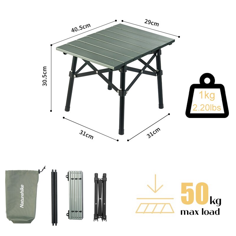 Lightweight Folding Aluminum Camp Table Outdoor Portable Camping Barbecue Picnic Table