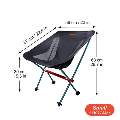 Ultralight Folding Travel Chair Detachable Portable Moon Chair For Hiking Camping Fishing