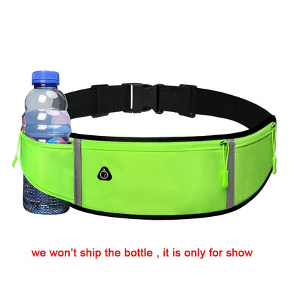 Trail Running Hiking Waist Bag with Phone and Water Holder - Sports Travel Fanny Pack for Women and Men Waist Packs Hiking Accessories