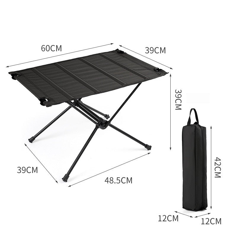 Portable Folding Camping Travel For Outdoor Hiking Camping Travel, Collapsible Aluminium Frame With Oxford Nylon