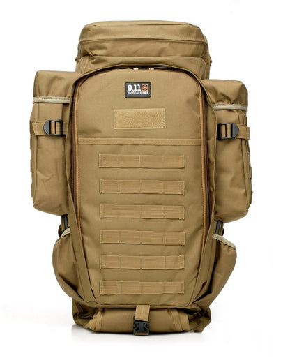 Large Capacity 65L Camo Tactical Backpack for Travel and Hiking With Ergonomic Air Cushion Belt