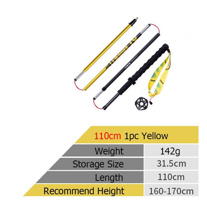 Ultralight Nordic Walking Poles Carbon Fiber Trekking Poles For Hiking, Backpacking - Straight Pole Walking Sticks 110cm/120cm