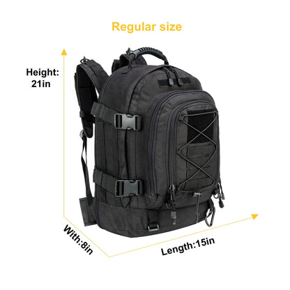 60L Molle Tactical Backpack For Hiking Climbing Outdoor Waterproof Sports Travel Rucksack For Camping Hunting