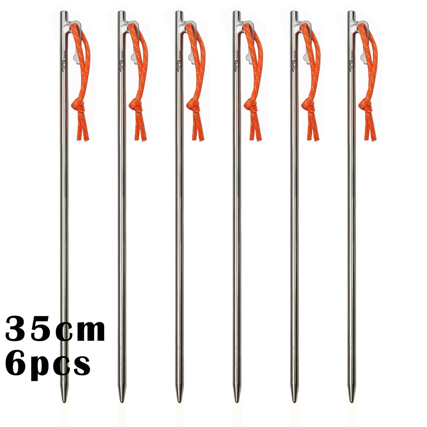 Superior Durability Titanium Alloy Tent Pegs For Camping, Awnings, Tarp Stakes For Hard Ground - 24CM/35CM/40CM