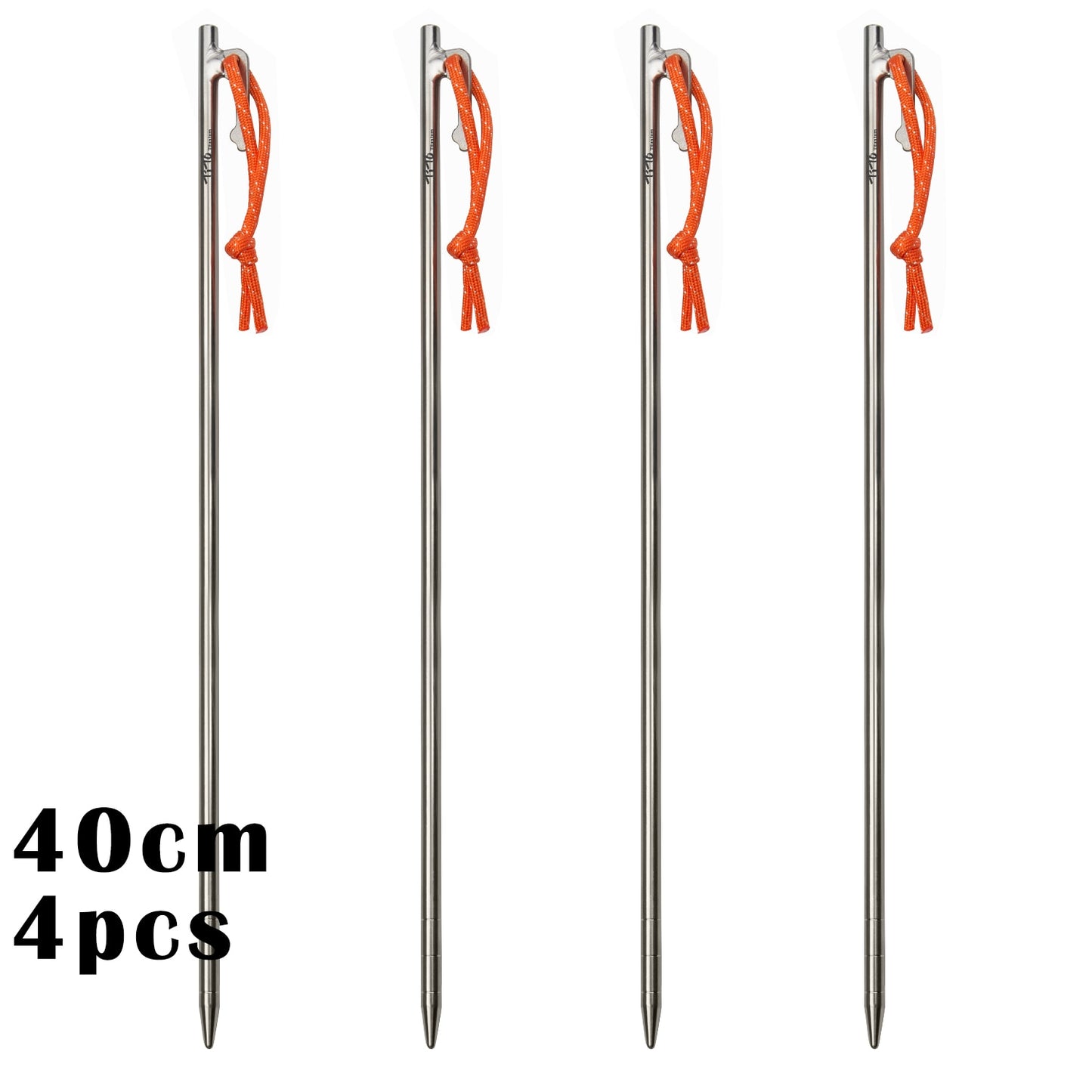 Superior Durability Titanium Alloy Tent Pegs For Camping, Awnings, Tarp Stakes For Hard Ground - 24CM/35CM/40CM