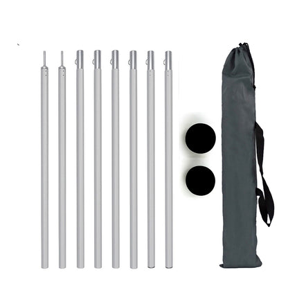 Adjustable Tent Awning Poles For Camping Tarps Canopies etc Lightweight Aluminum Tarp Support Rods with Storage Bag