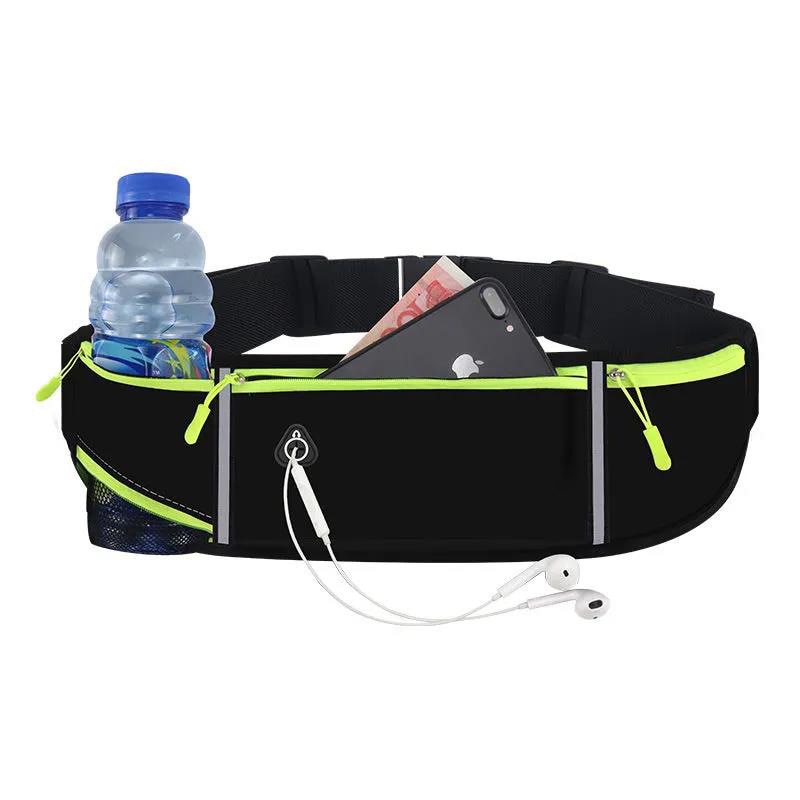 Trail Running Hiking Waist Bag with Phone and Water Holder - Sports Travel Fanny Pack for Women and Men Waist Packs Hiking Accessories