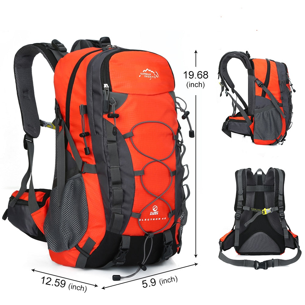 Sturdy 40L Backpack For Hiking, Trekking, Backpacking, Mountaineering, Travel - Spacious, Ergonomic Structure