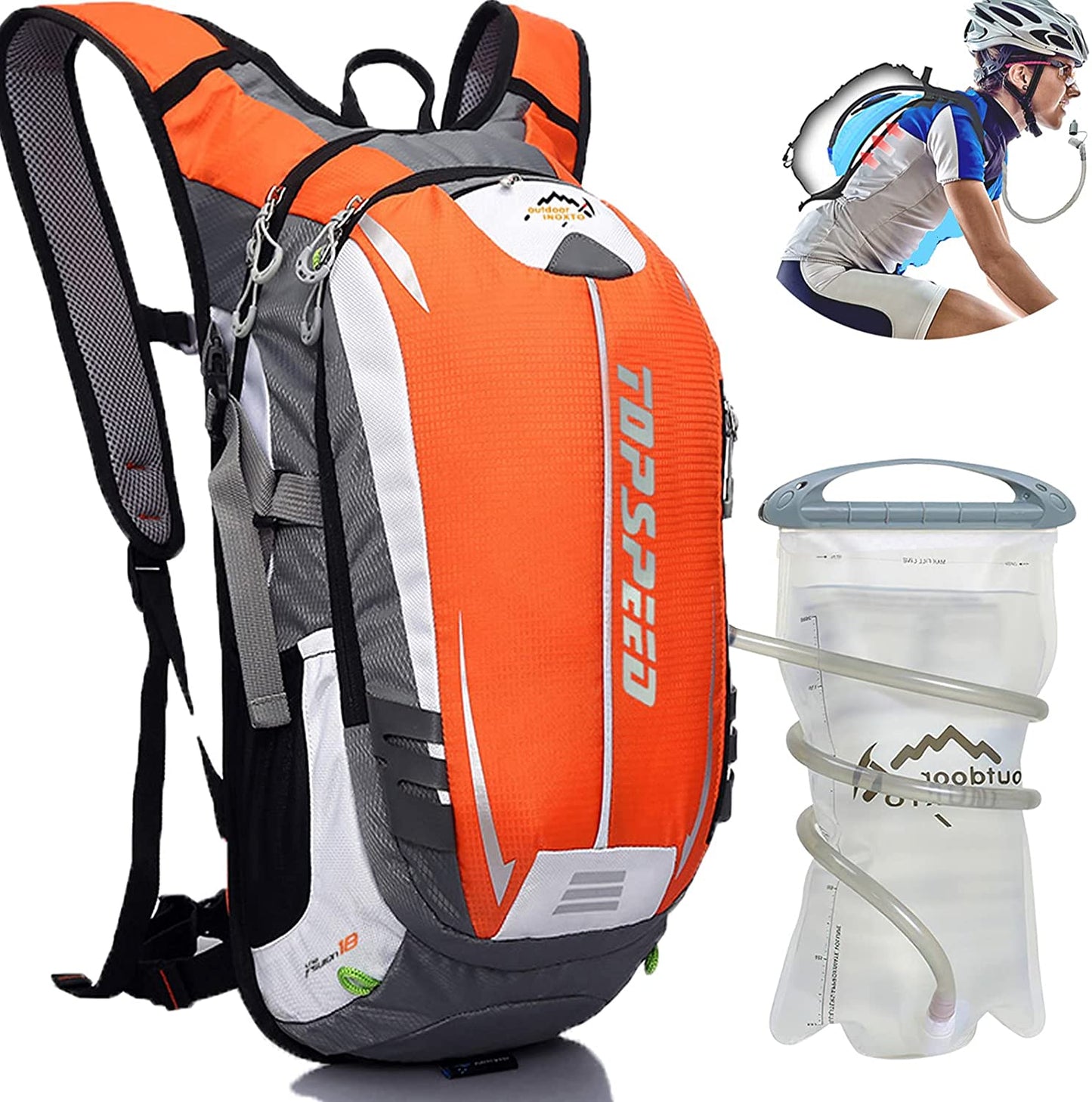 Ultralight 18L Adventure Sports Backpack for Climbing Hiking, Running Cycling, Hydration Option