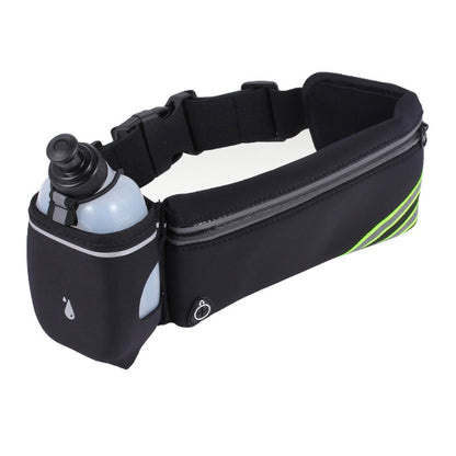 Waterproof Running Waist Belt Bag with Phone and Water Holder - Sports Fanny Pack for Women and Men Hiking Waist Bag