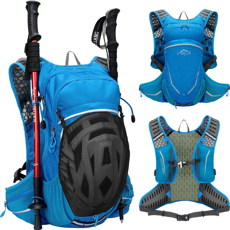 16L Ultralight Hydration Backpack For Hiking Trekking Trail Running Backpacking Rucksack With Optional Water Bladder