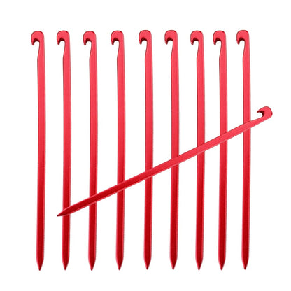 Aircraft Aluminum Tent Pegs Guy Line 16cm Hooks Hard Ground Stakes For Securing Camping Awnings Tarps etc 10Pcs/Set