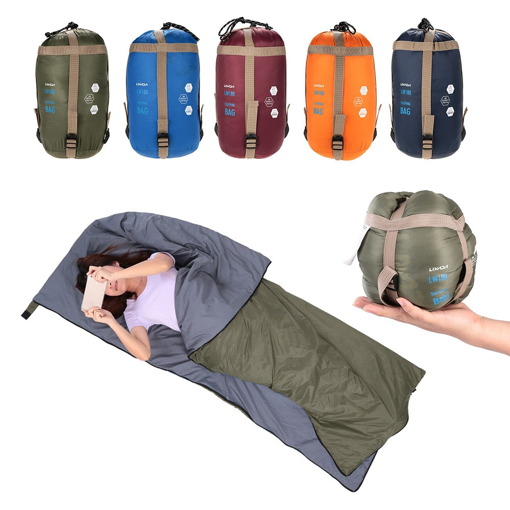 Ultra Light & Compact 3 Season Sleeping Bag Envelope Type Single Person Sleeping Bag For Camping Hiking Backpacking