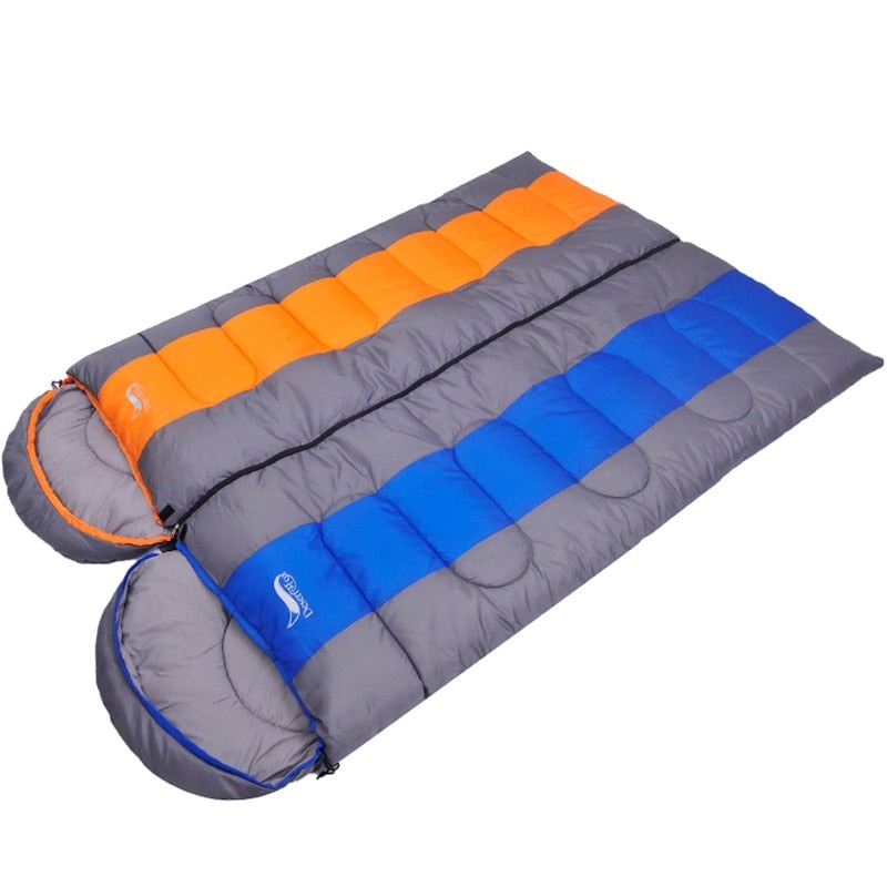 Winter Sleeping Bag Suitable For 5℃~0℃ Envelope Style One-Person Sleeping Bag For Cold Season Camping Hiking 