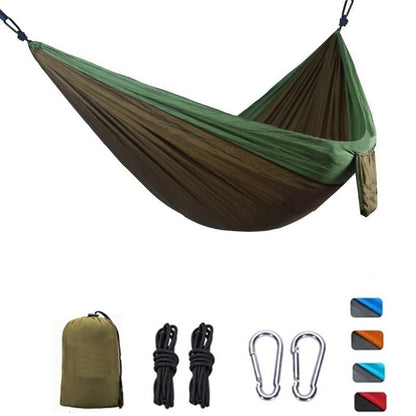 Lightweight Portable 270x140cm Parachute Nylon Hammock for Backpacking, Travel, Beach, Backyard, Hiking