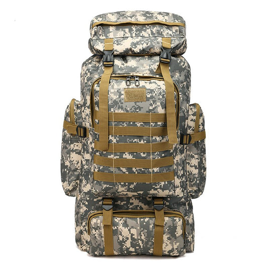 Large Capacity 55-60L Camo Backpack Waterproof Backpack Trekking Hiking Travel Rucksack