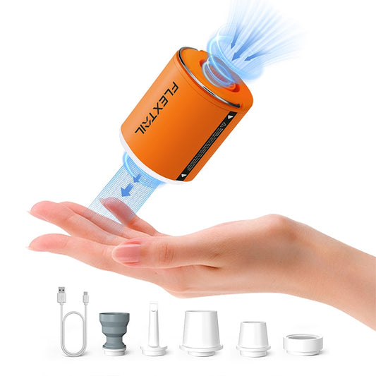 Tiny Portable Air Pump Camping Lantern - Compact, Powerful and Rechargeable 2-in-1 Device for Inflating and Illuminating