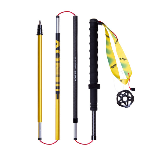 Ultralight Nordic Walking Poles Carbon Fiber Trekking Poles For Hiking, Backpacking - Straight Pole Walking Sticks 110cm/120cm