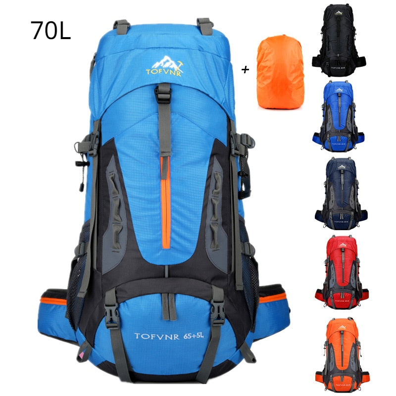 Big Capacity 70L Cross Country Trekking Backpack For Long Distance Hiking Backpacking Ultralight Rucksack For Adventure Travel