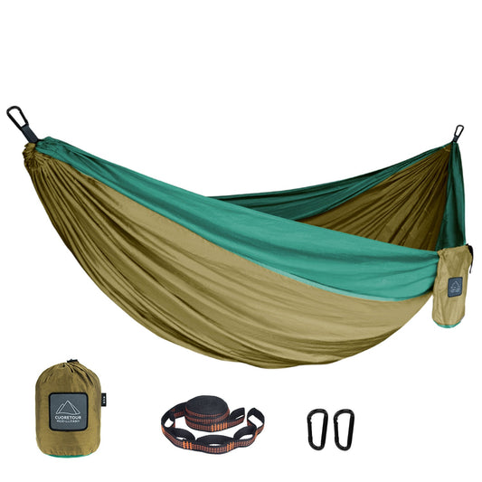 210T Parachute Nylon Portable Hammock For Camping Hiking Garden Outdoor Sleeping Single Double Size Hammock