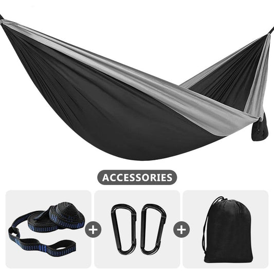 Portable Lightweight 210T Parachute Nylon Hammock for Camping Hiking Travel Adventure - Single Size 220x90cm